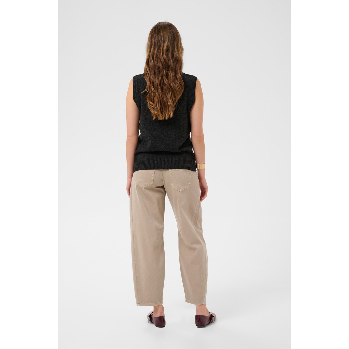Pullover tricoté noir pitch black, CREAM