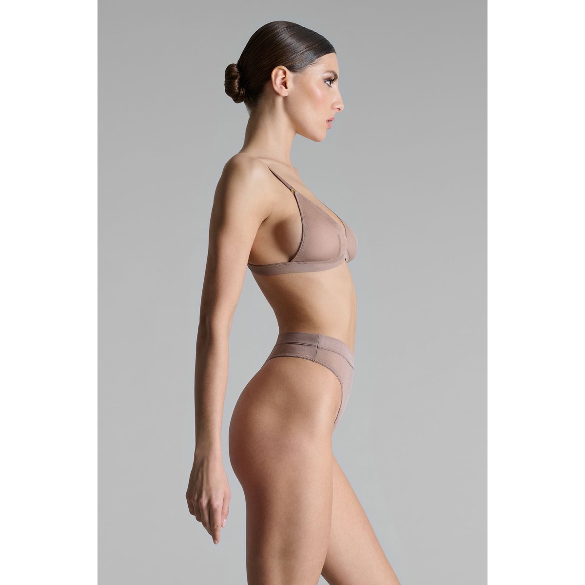 Soutien-gorge triangle CORPS À CORPS taupe, MAISON CLOSE