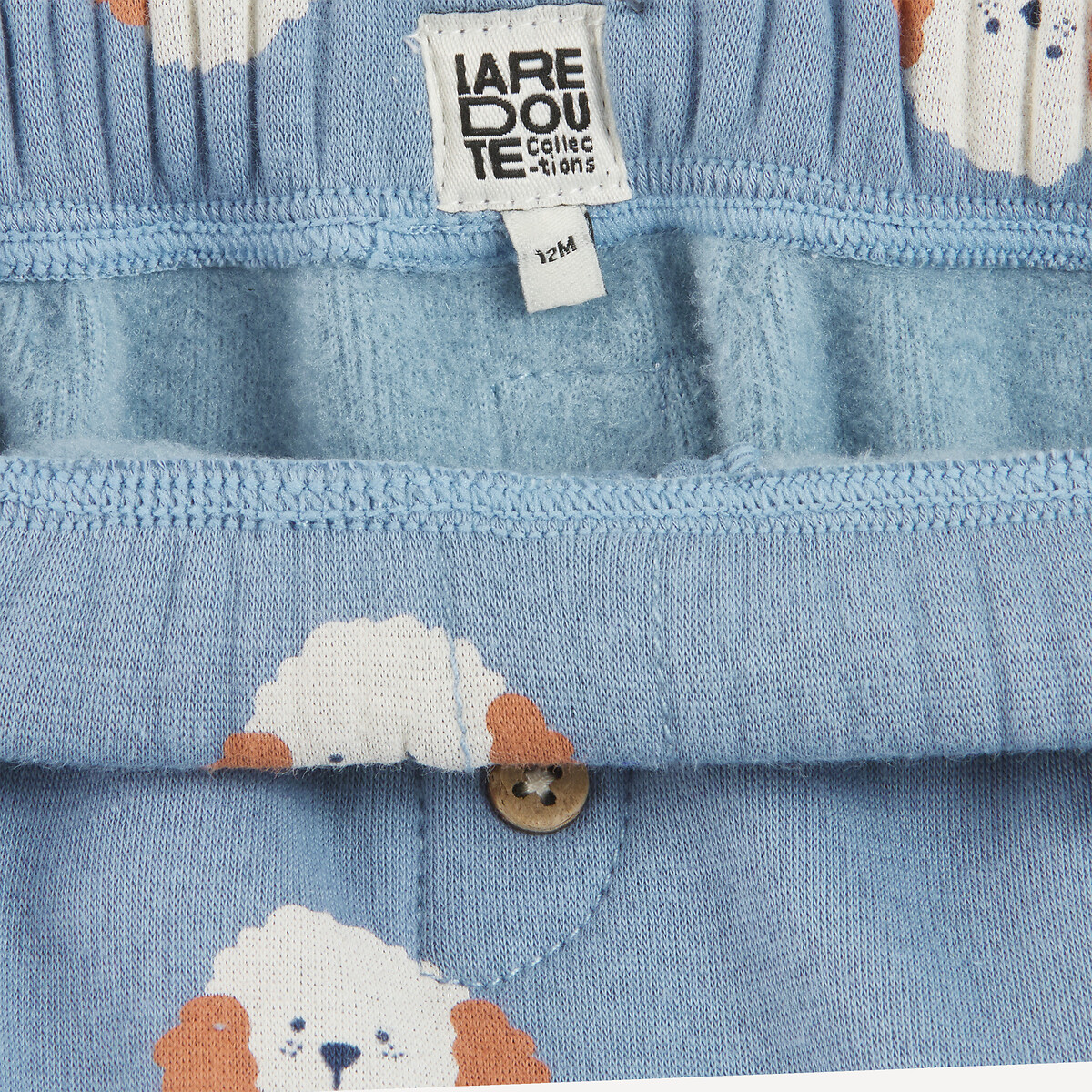 Lot de 2 sarouels chauds en molleton bleu + marron, LA REDOUTE COLLECTIONS