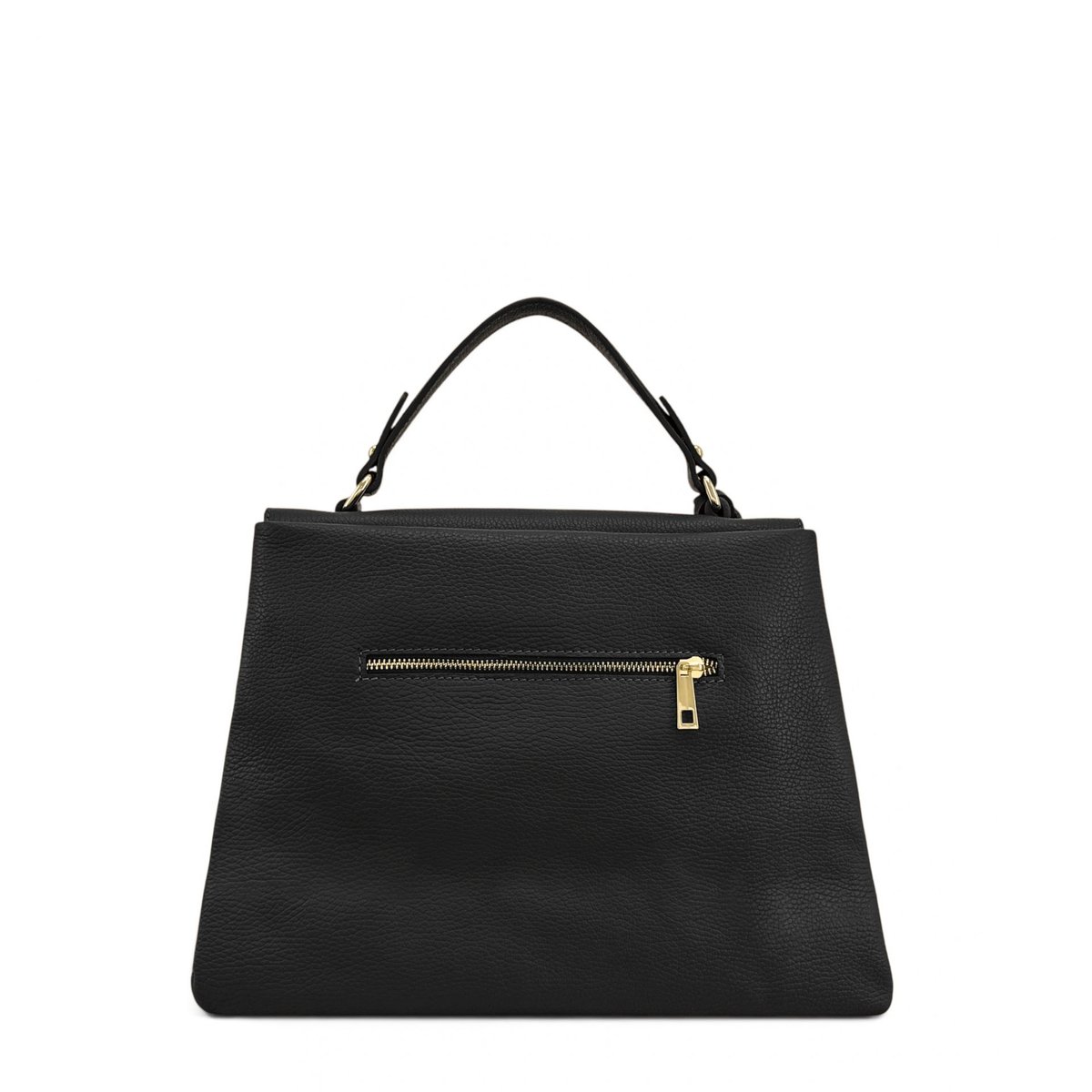 Sac à main en cuir grainé CHELSEA noir, OH MY BAG