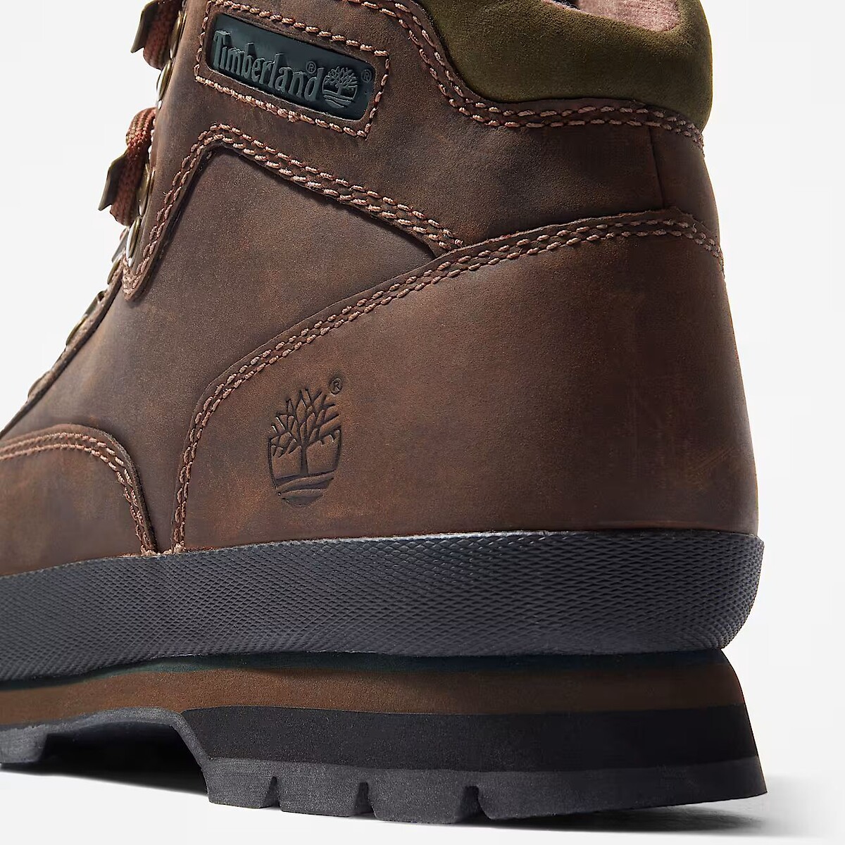 Boots en cuir, Euro Hiker Mide Lace marron, TIMBERLAND