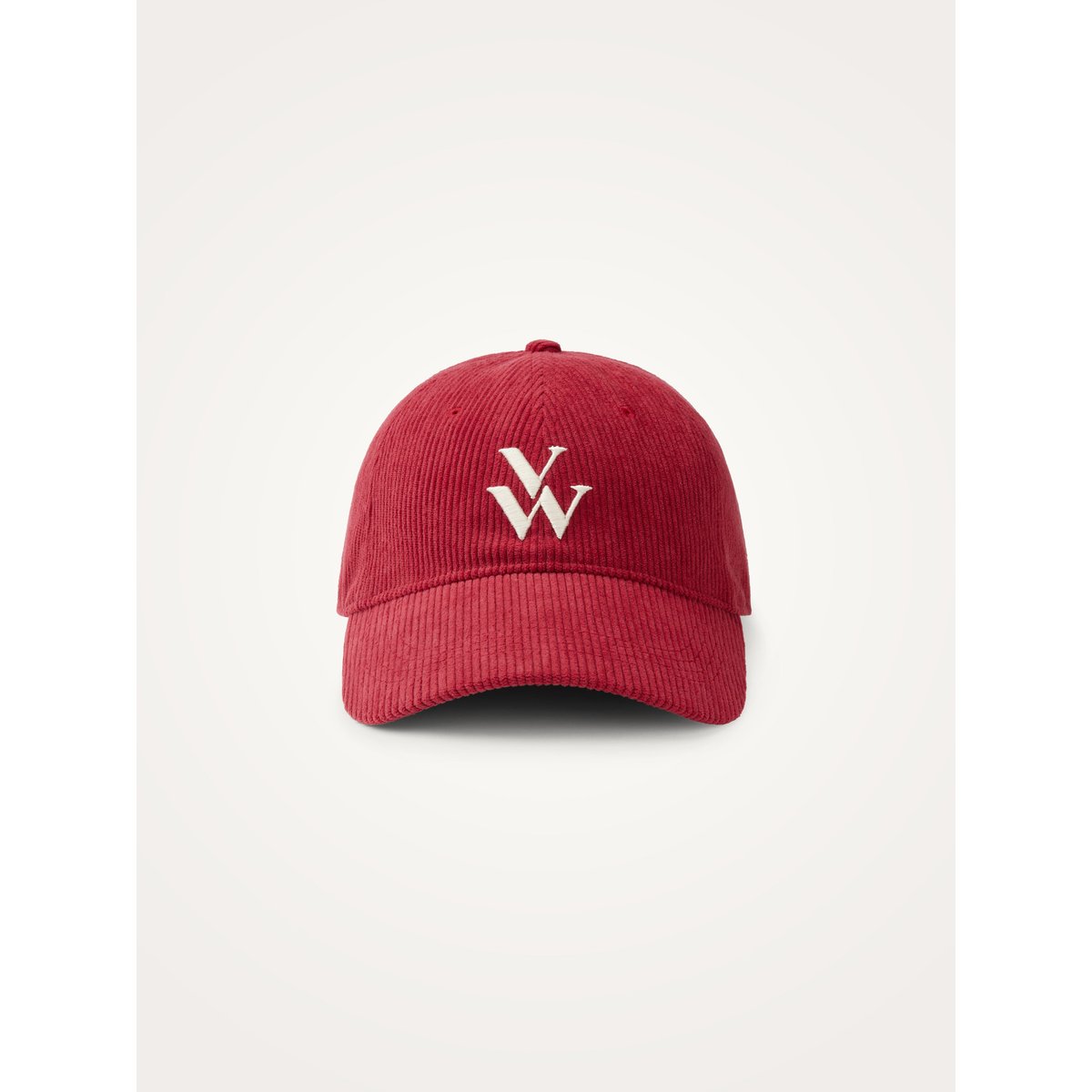 Casquette à monogramme brodé SIA rouge, VANESSA WU