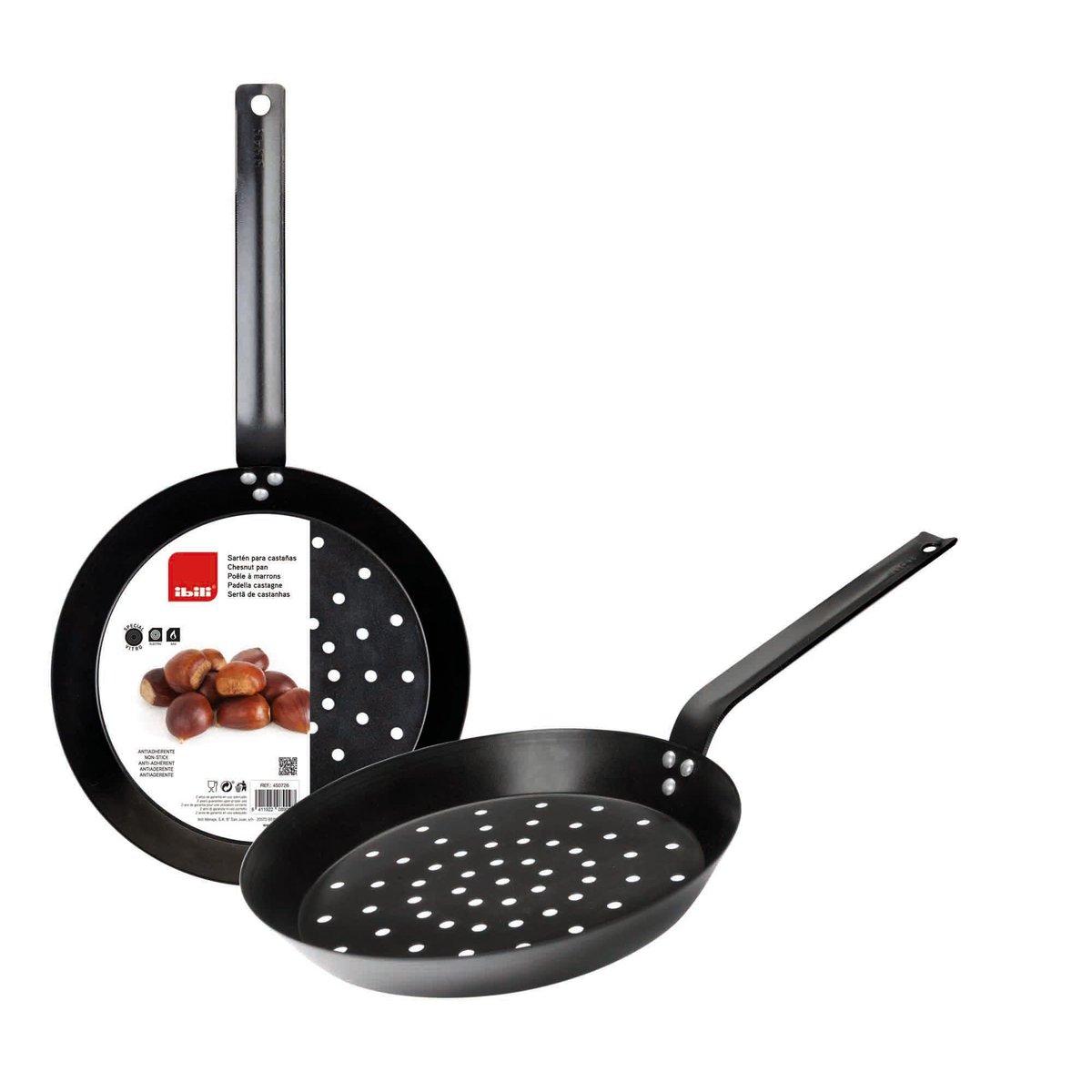Poêle à marrons 26 cm noir, IBILI
