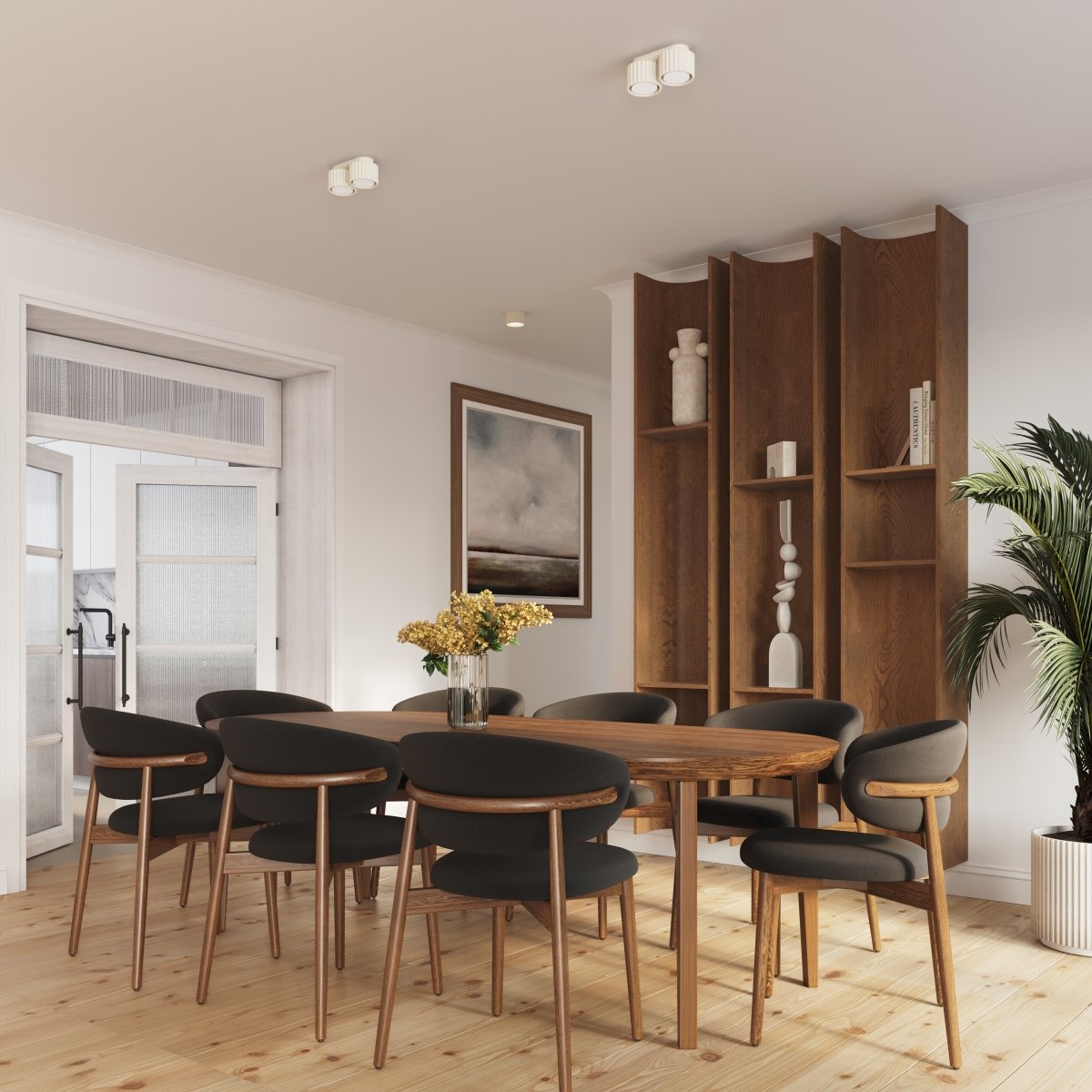 Plafonnier Aluminium Beige Gx53 1 Aura beige, EDEN