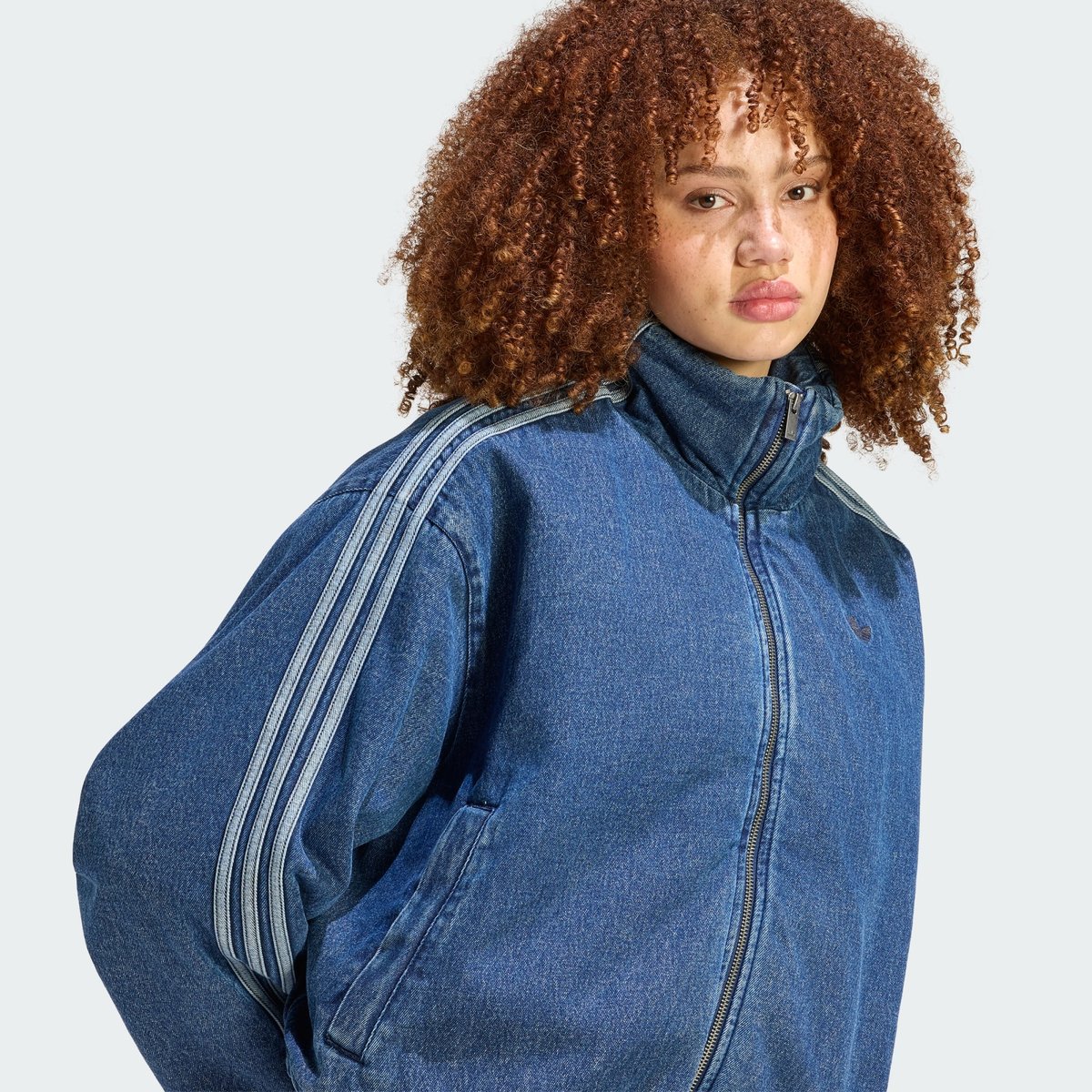 Veste Firebird indigo denim, adidas Originals