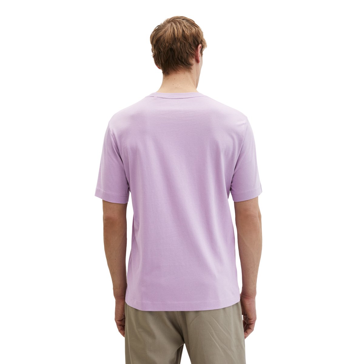 T-shirt regular en coton organique violet, MARC O'POLO