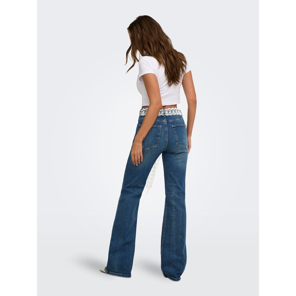 Jean Flared medium blue denim 1, ONLY