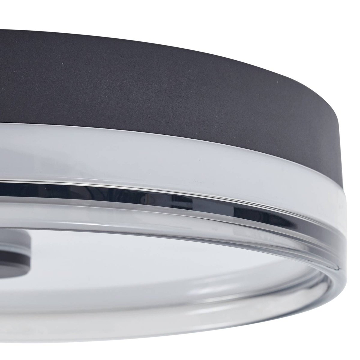 Plafonnier  moderneLED, Aldorin noir sable, blanc, LINDBY