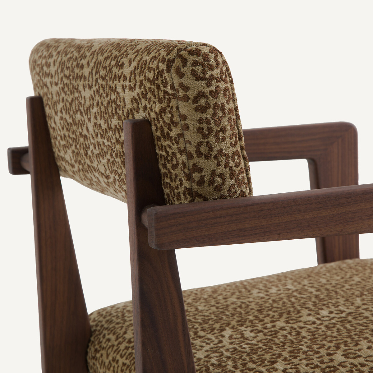 Poltrona da tavolo, rivestimento con stampa animalier, Izag animalier, AM.PM