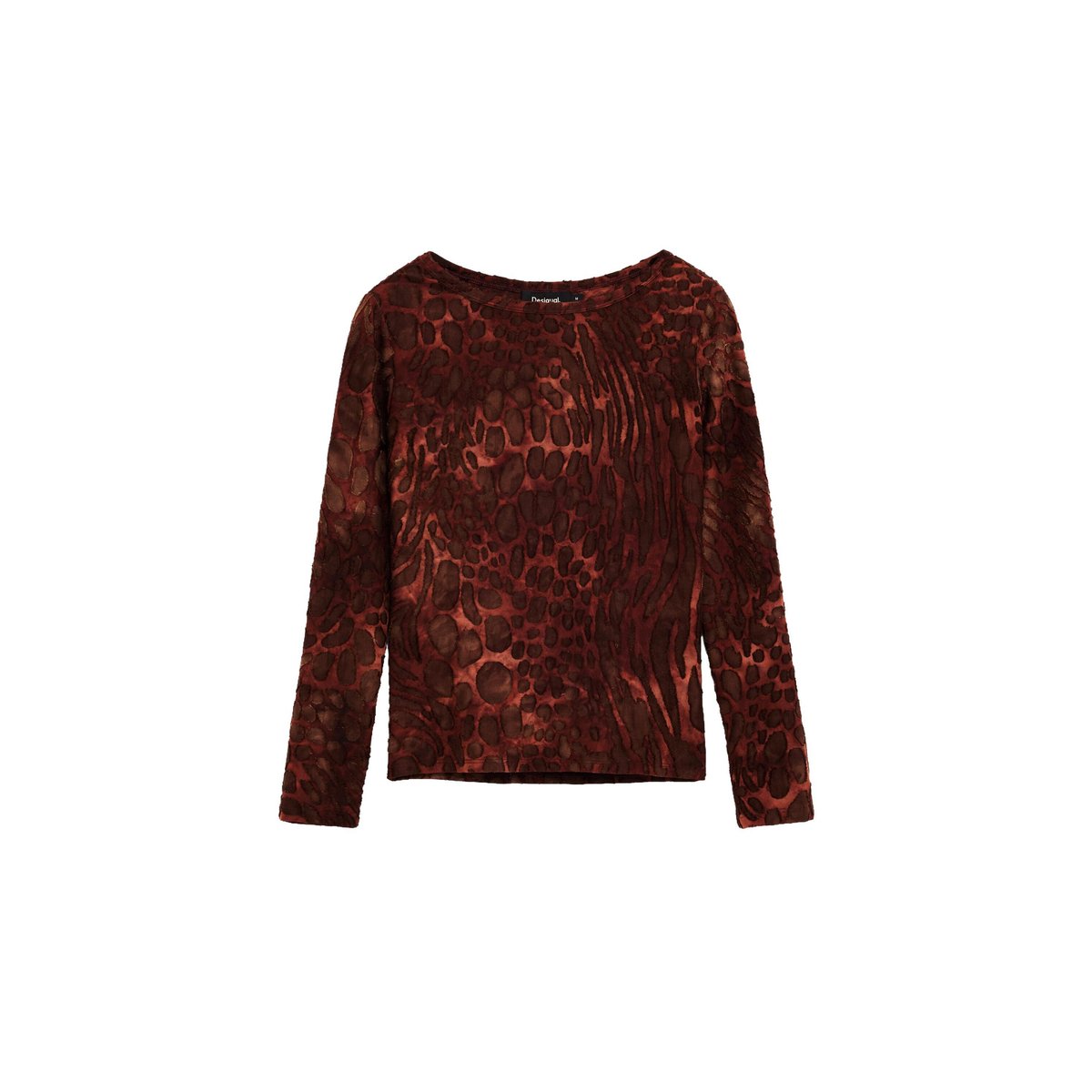 T-shirt floqué noir, DESIGUAL