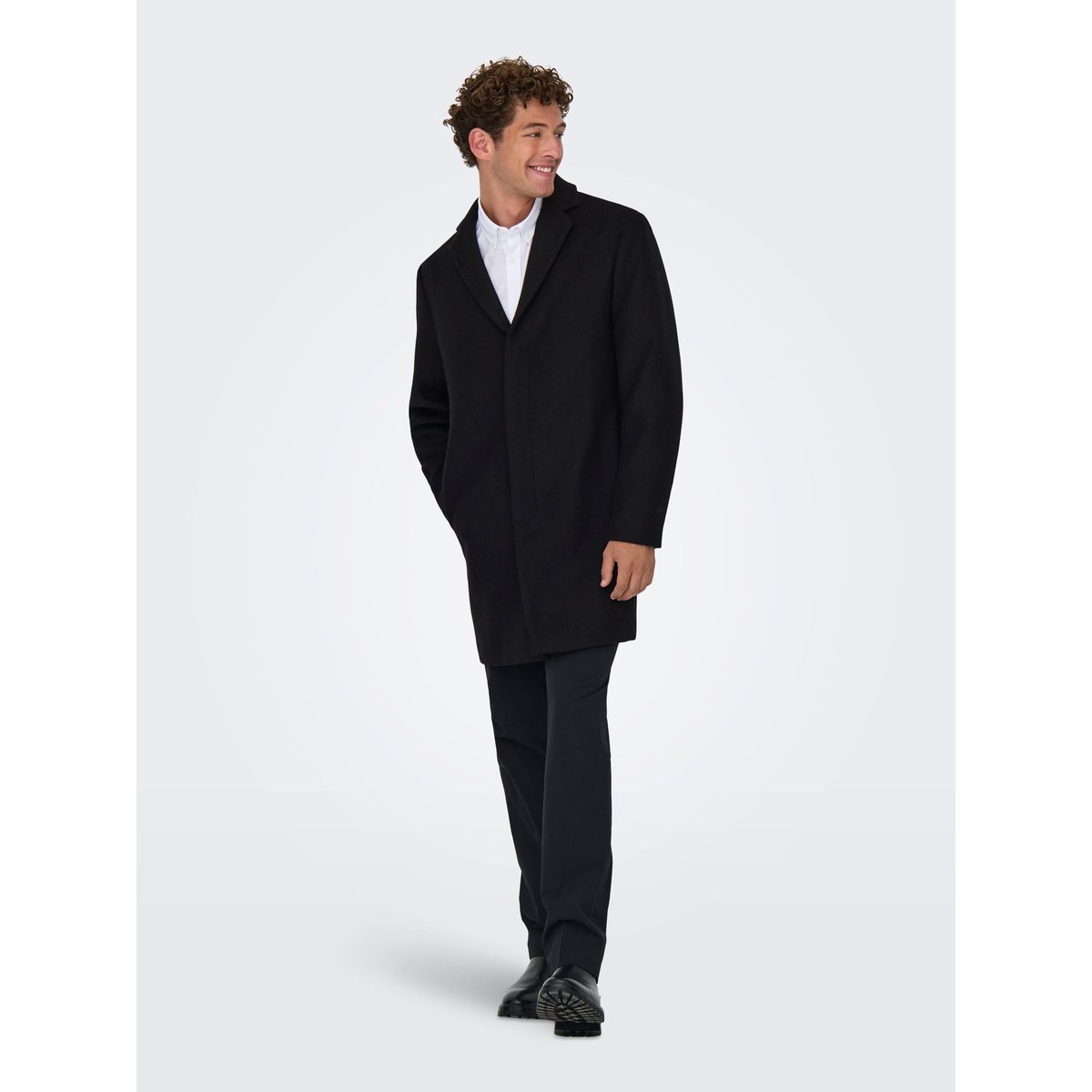 Manteau black 1, ONLY & SONS