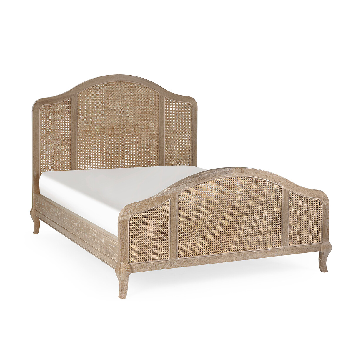 Violette French-Style Rattan Bed light oak, SO'HOME