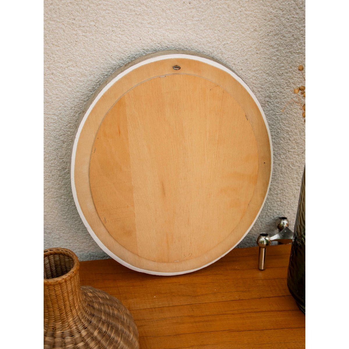 Miroir à l'encadrement floral délicat Georges N°1280 - Bon état multicolore, DEBONGOUT