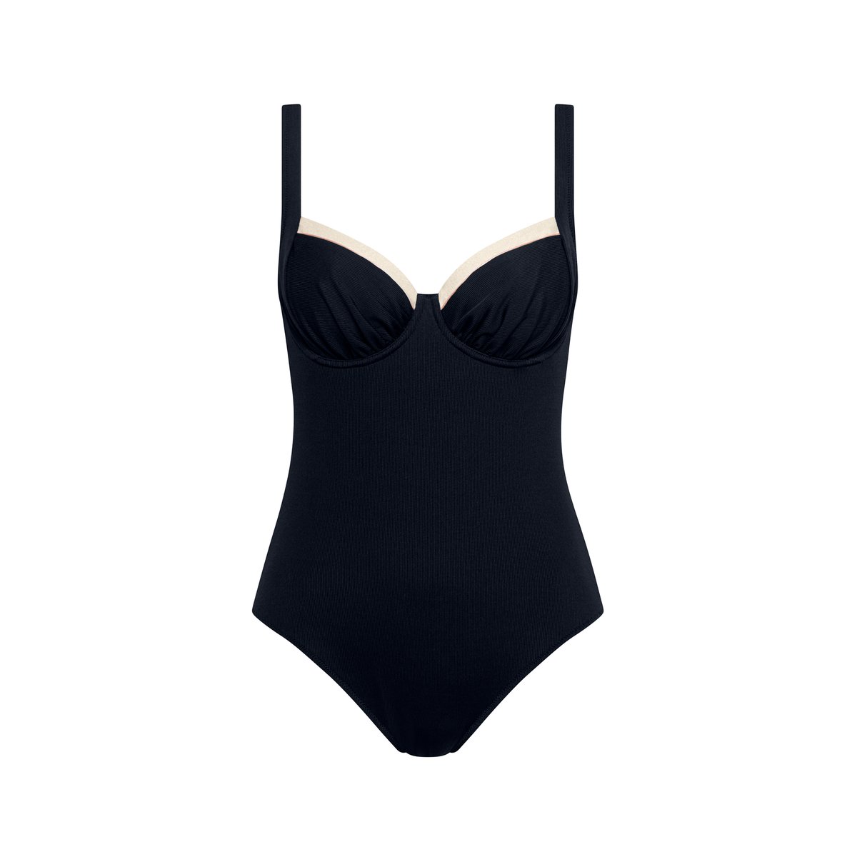 Maillot de bain une pièce armaturé gainant SYDNEY noir, LISCA