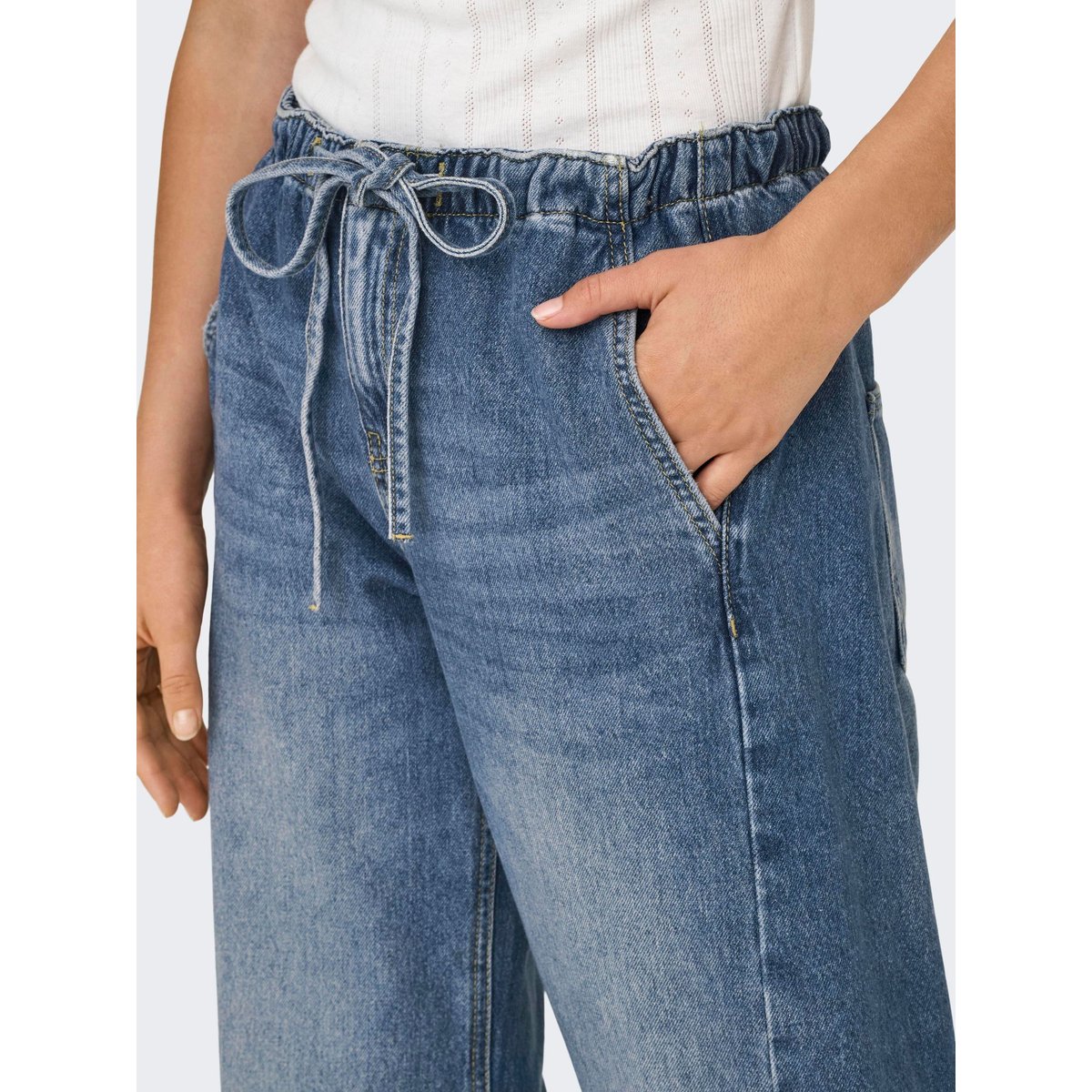 Jean À Jambe Large medium blue denim, ONLY