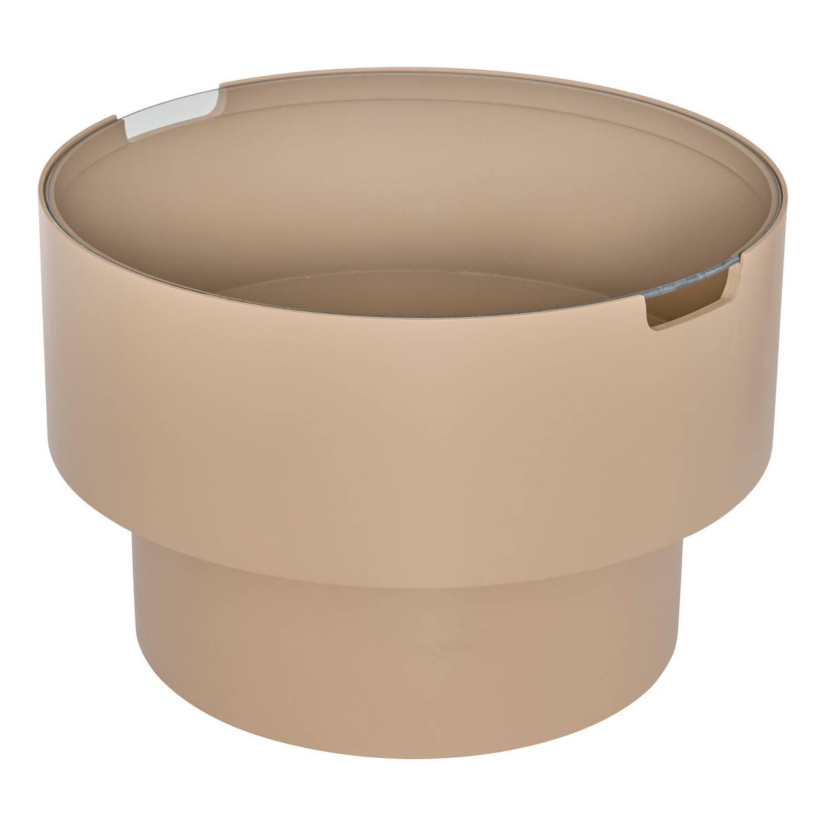 Table d’appoint avec coffre plateau amovible verre trempé KARUN moccha, ATMOSPHERA