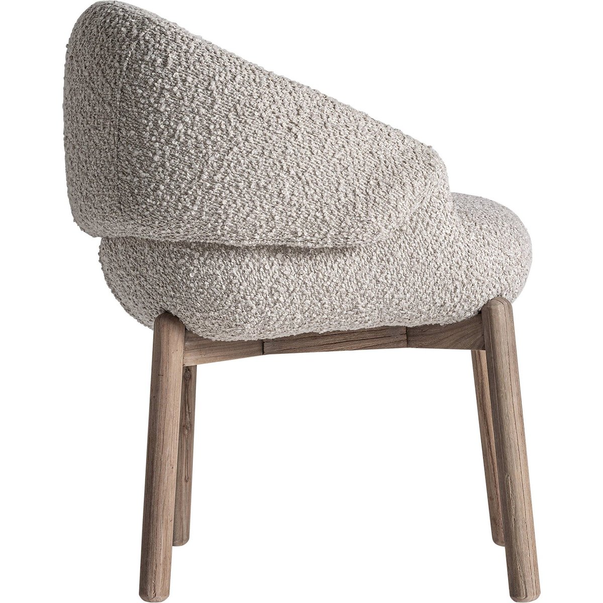 Chaise en bois d'orme, Motif jacquard bois d'orme marron translucide, RECOLLECTION