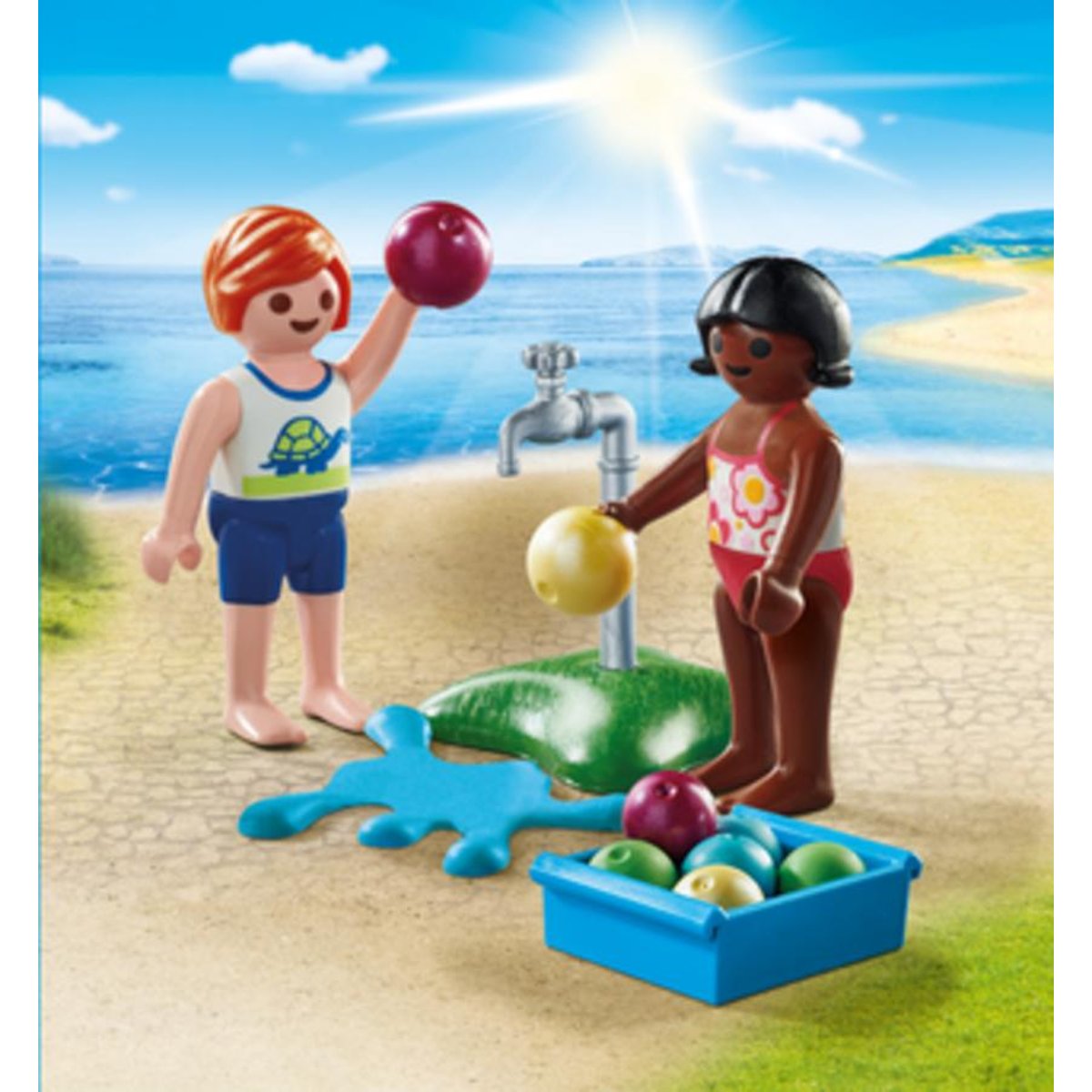 Special Plus Enfants et ballons d'eau multicolore, PLAYMOBIL