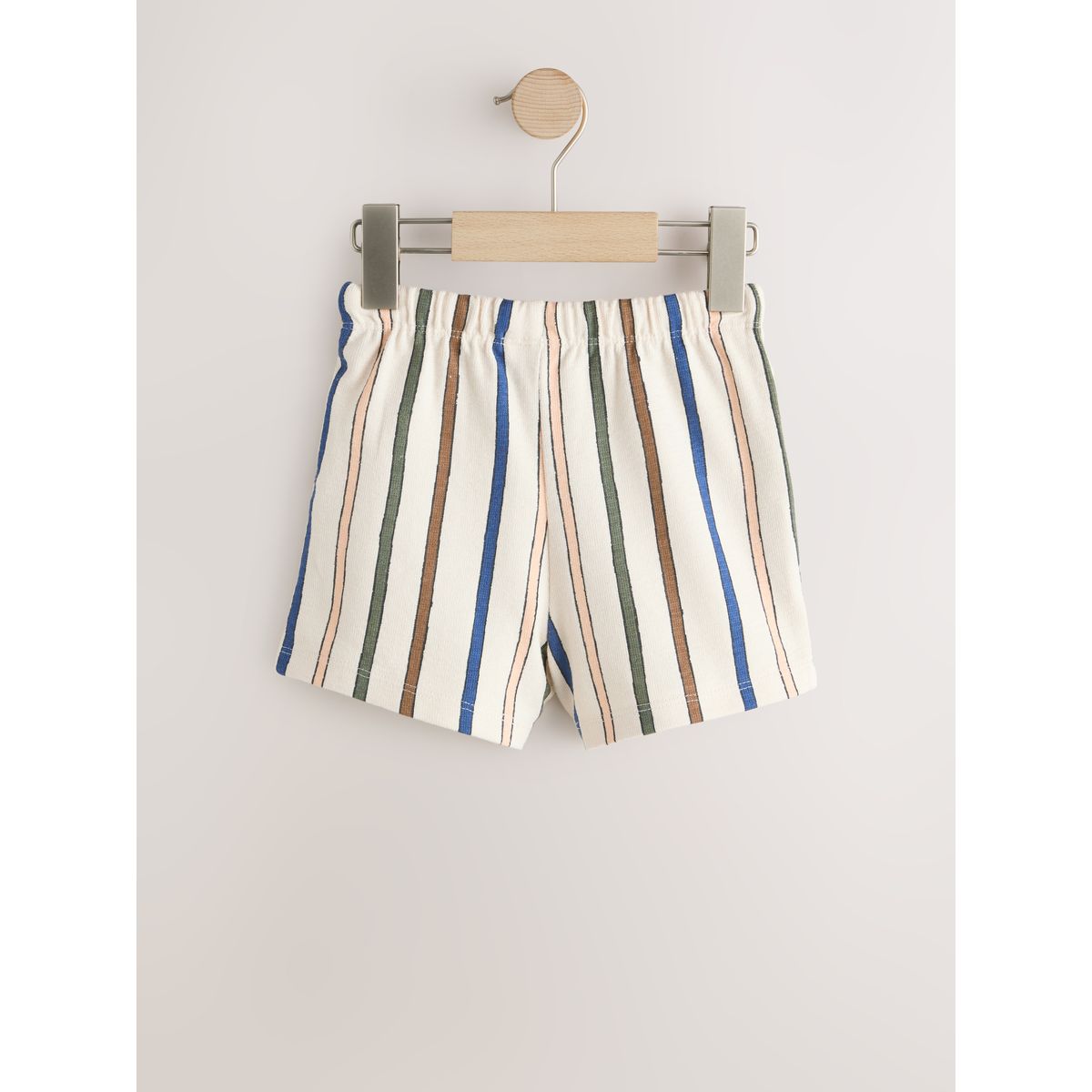 Shorts texturés, lot de 3 rayures vert sauge, jaune tendre et pastel, NEXT