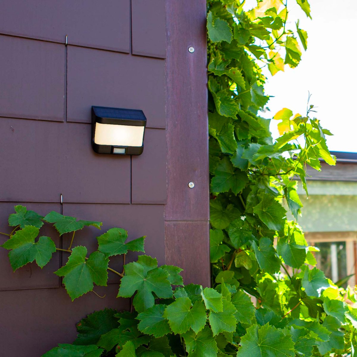 Applique murale solaire TRY SOLAR matt black, LUMISKY
