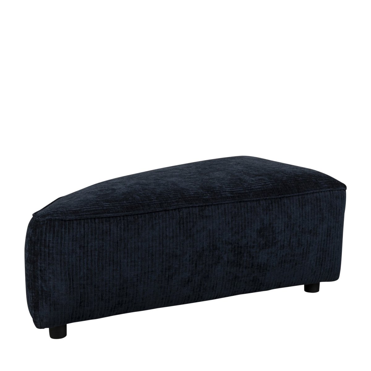 Pouf élément gauche 1 place en tissu HUNTER ELEMENT bleu foncé, ZUIVER