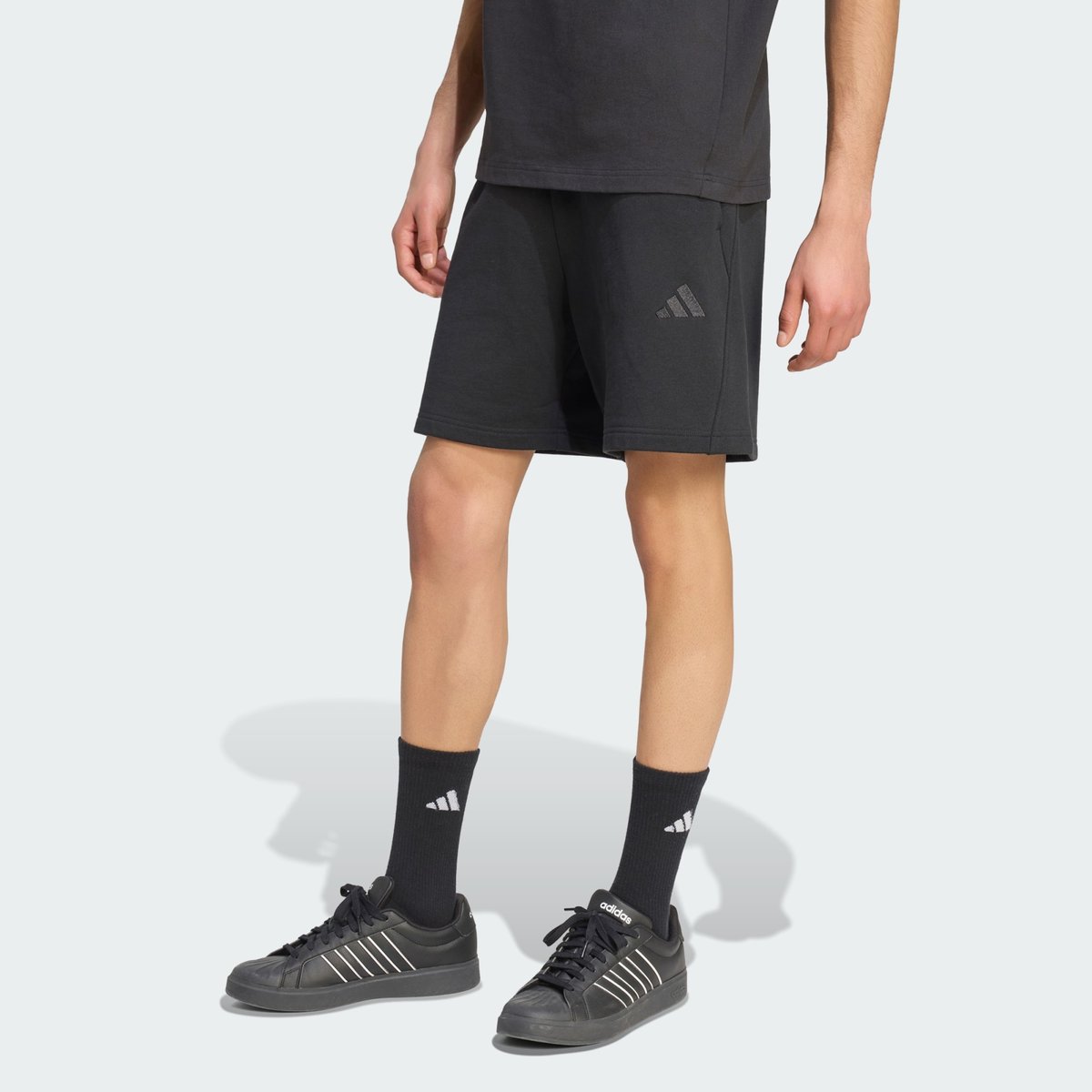 Short Petit Logo Adidas Kit Short Petit Logo Adidas Kit black, ADIDAS SPORTSWEAR