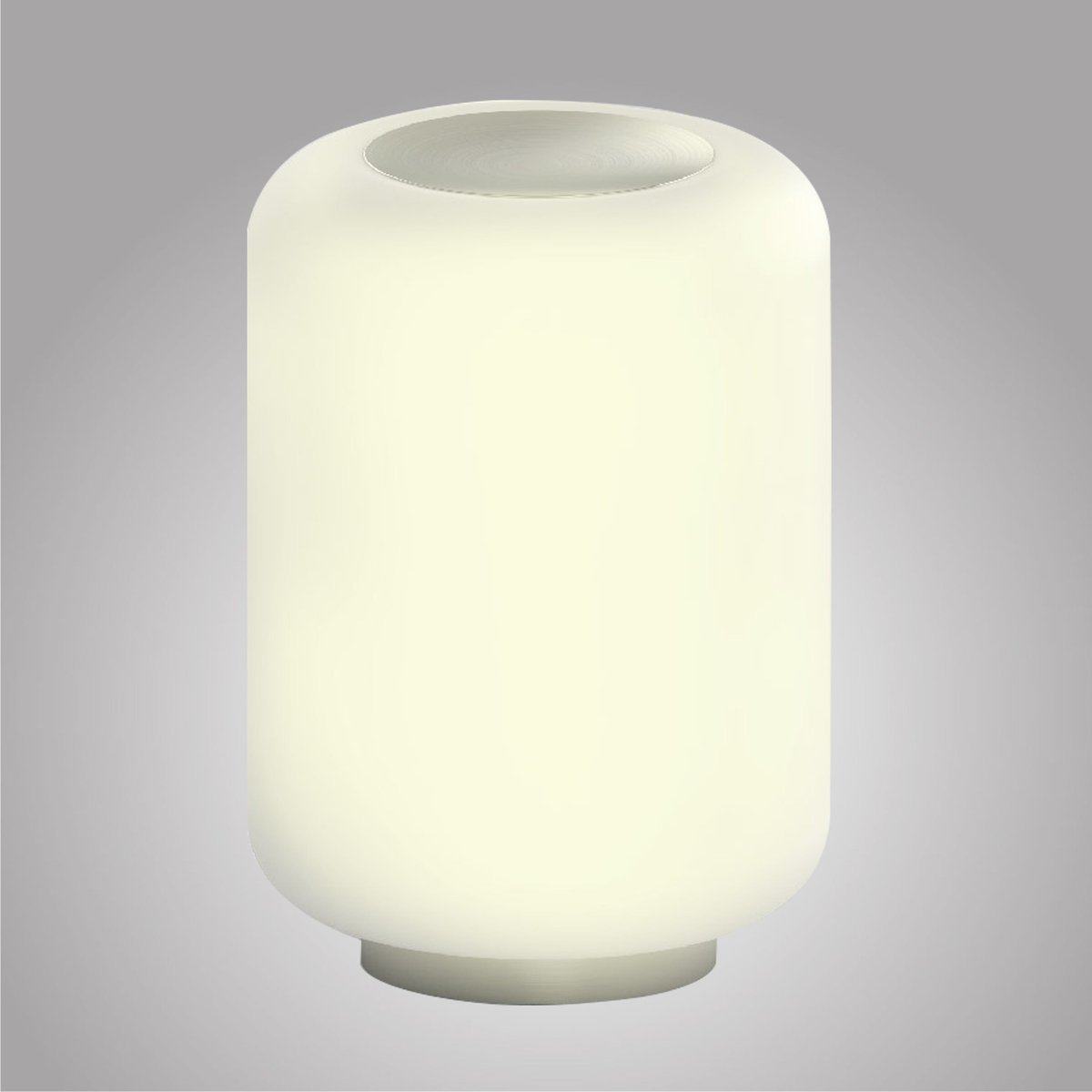 Lampe à poser en verre, BOMBO blanc, INSPIRE