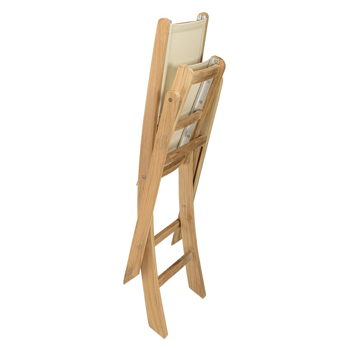Ensemble de repas de jardin en teck table extensible et 8 chaises ALERIA bois naturel, PIER IMPORT