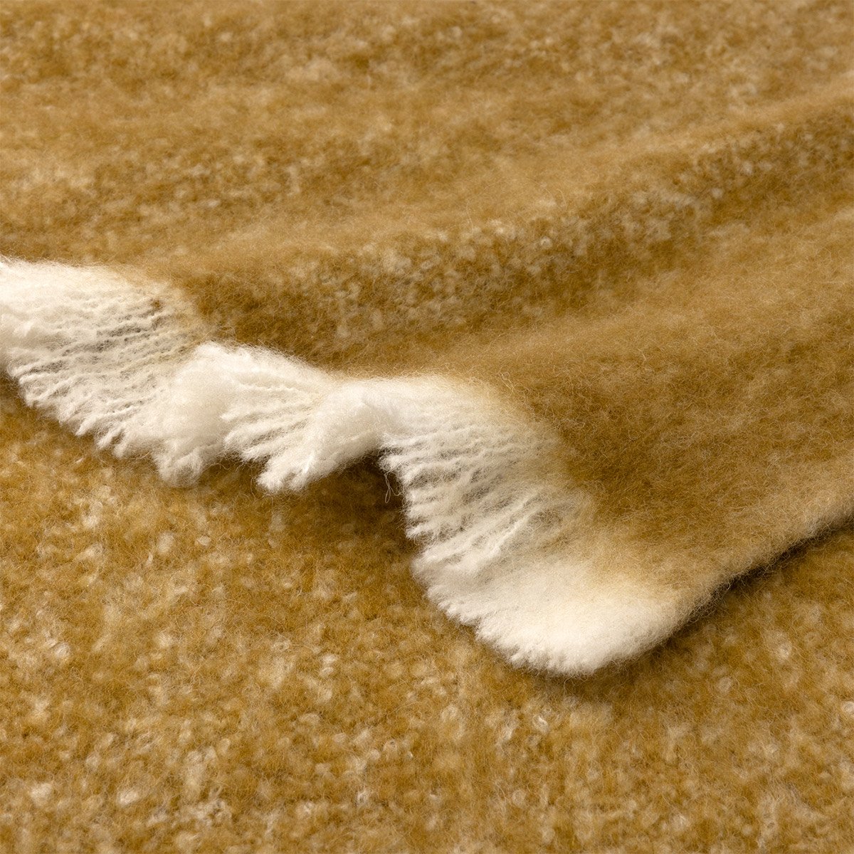 Plaid en mohair marron, NIMBUS bronze, DESFORGES