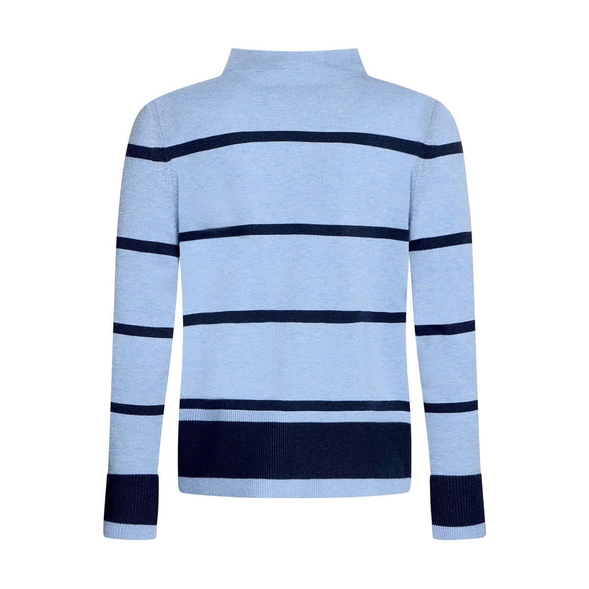 Pull-over en fine maille à col droit patch blue/dark blue, BETTY BARCLAY