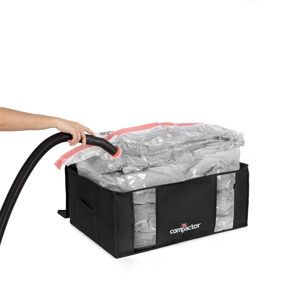 COMPACTOR - Housse de rangement sous vide XXL - 65 x 45 x H.27 cm - Bleu noir, COMPACTOR