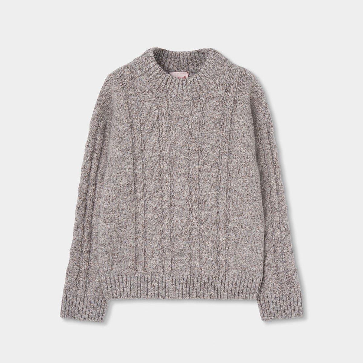 Pull fille tressé beige, BOBOLI
