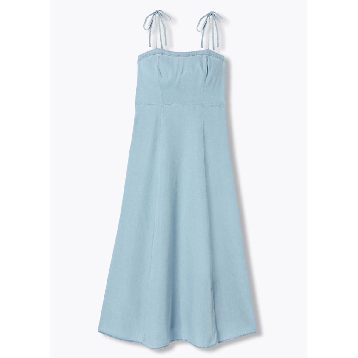 Robe à bretelles en lyocell jean clair, PROMOD