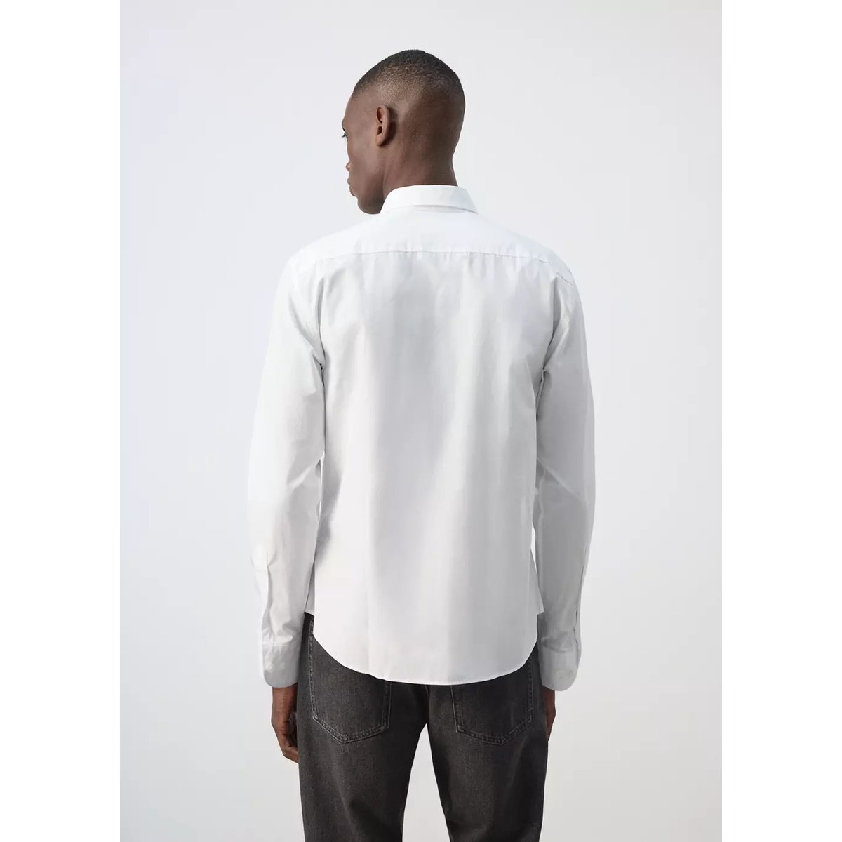 Chemise 100 % coton regular-fit blanc, MANGO MAN