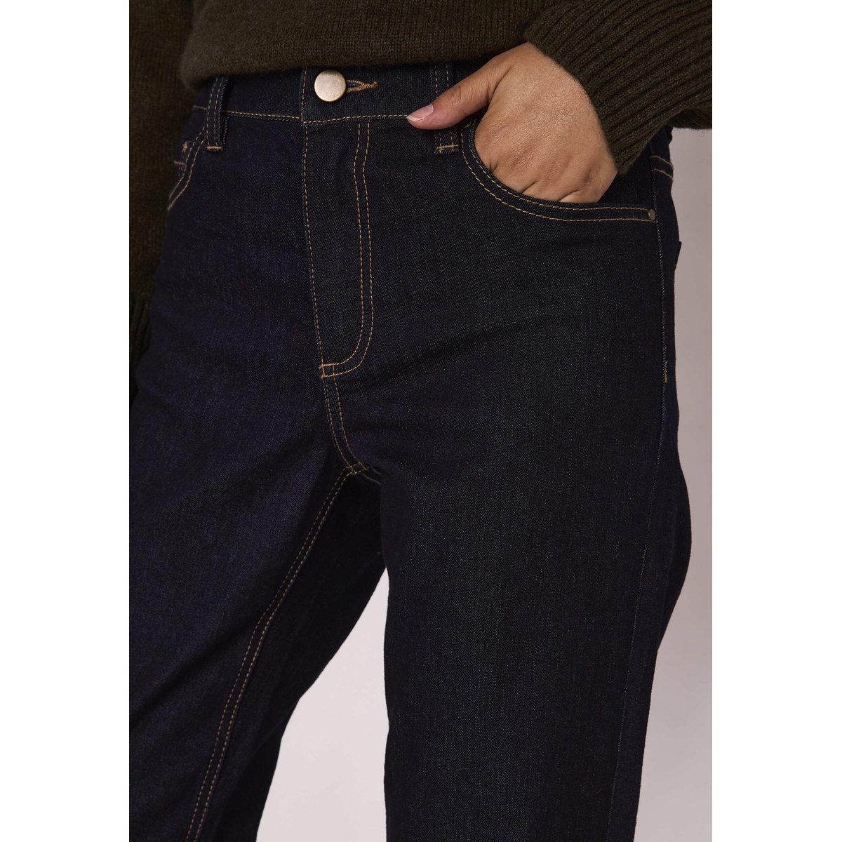 Jean cropped à revers DELIA rinse, Maison 123