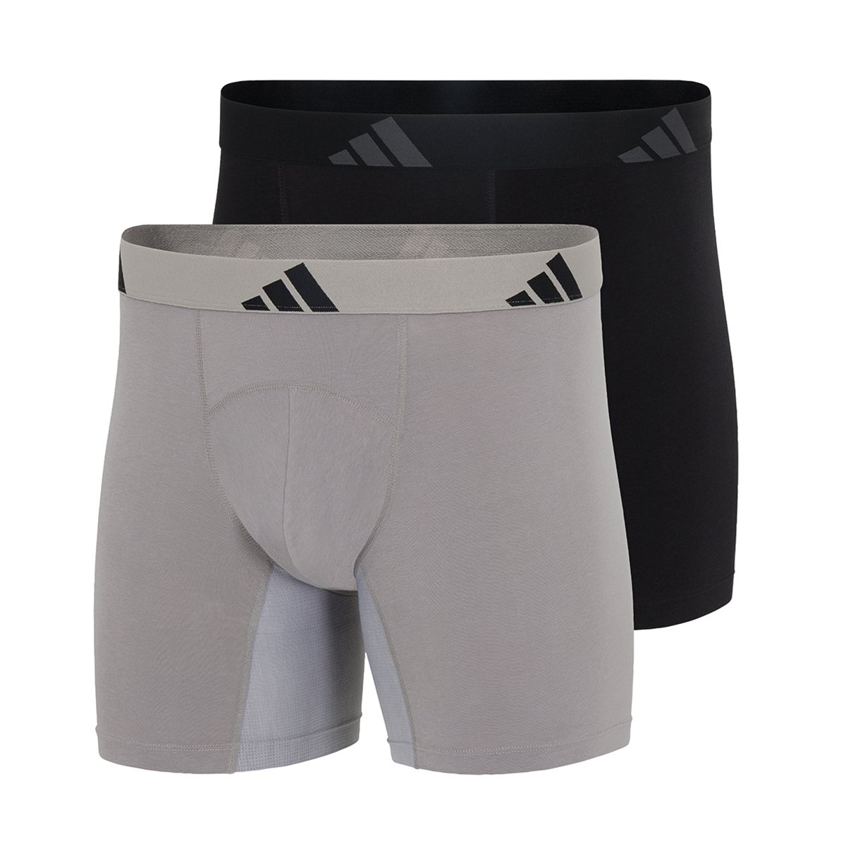 Boxers, lot de 2, ACTIVE FLEX COTTON gris, ADIDAS SPORTSWEAR