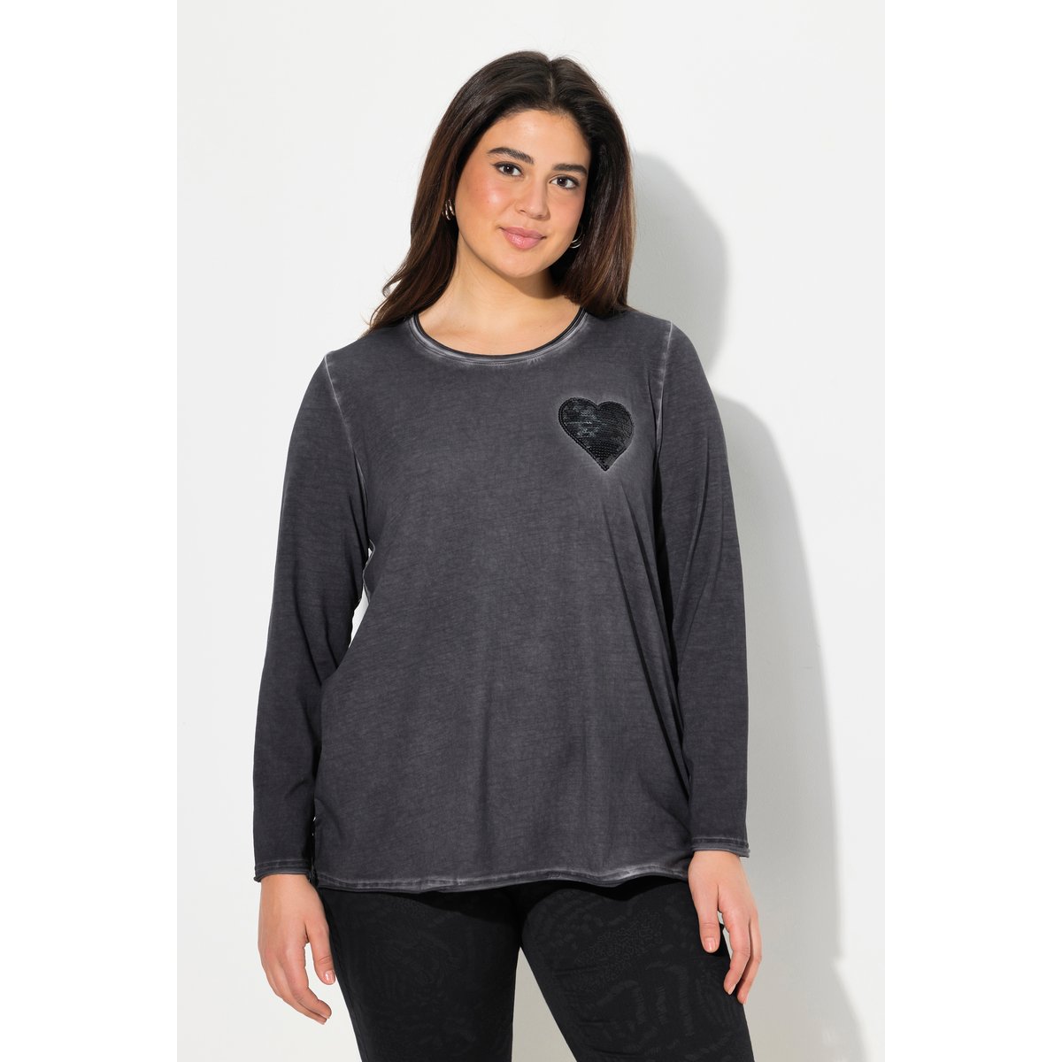 T-shirt manches longues asphalte, ULLA POPKEN