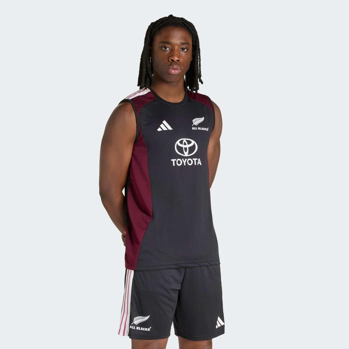 Débardeur All Blacks Débardeur All Blacks all black / maroon, adidas Performance