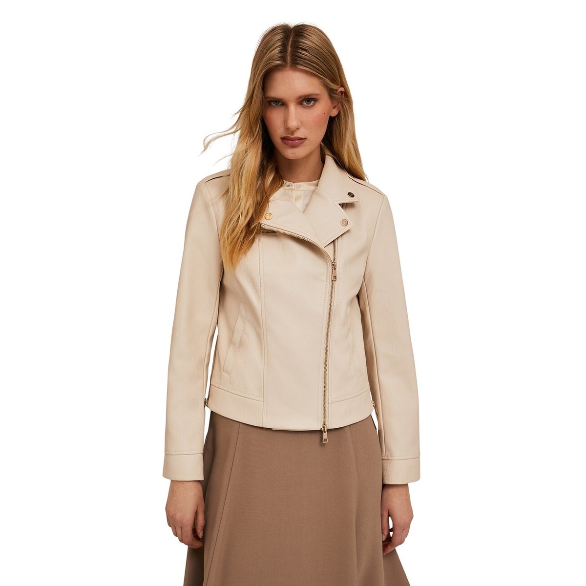 Veste motard beige, MOTIVI