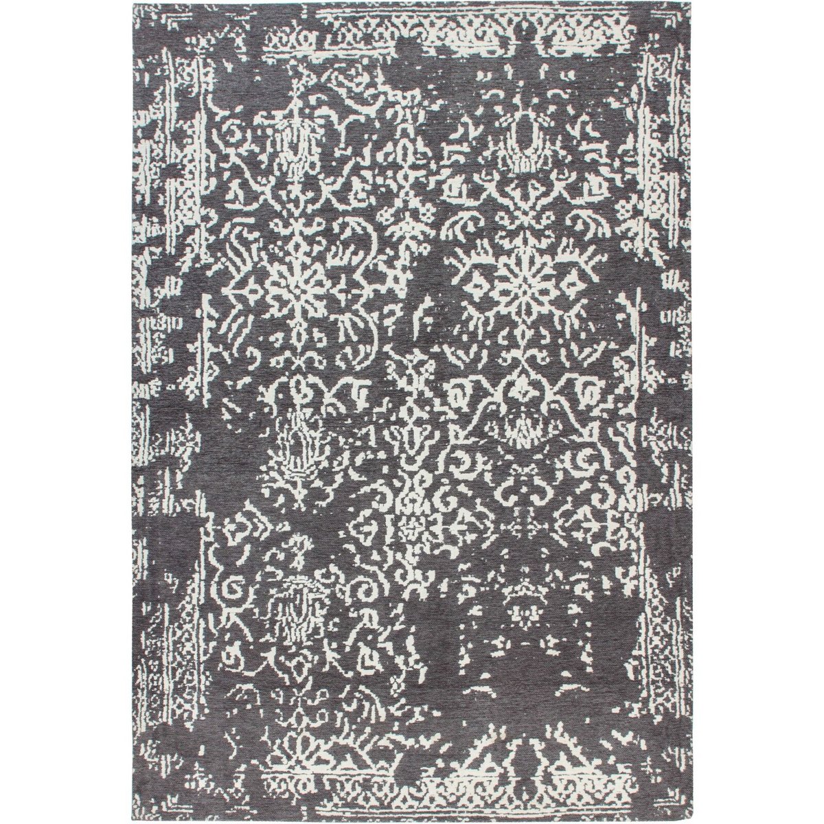 Tapis rectangulaire en coton, RIVIÈRE gris, ARTE ESPINA