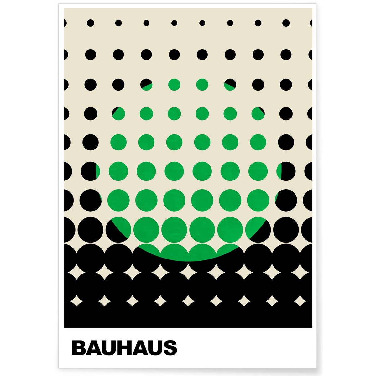 Affiche Bauhaus 44 blanc, L'AFFICHERIE