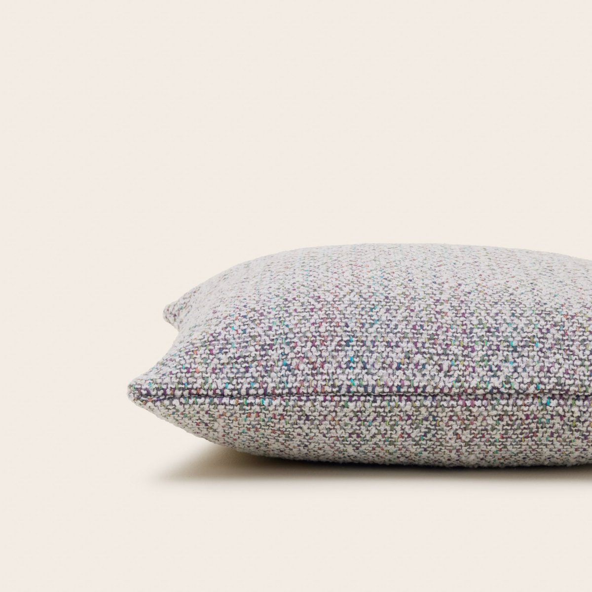 Housse De Coussin en Bouclette chinée et fils colorés BENNETT chiné multicolore, MADURA