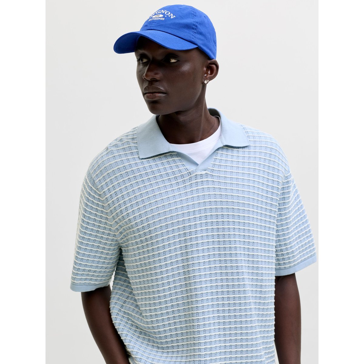 Polo Tricoté cashmere blue, JACK & JONES
