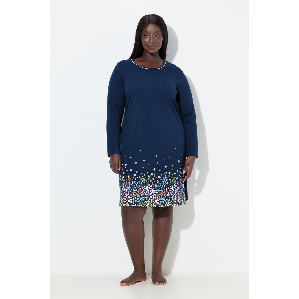 Lot de 2 grands t-shirts bleu nuit, ULLA POPKEN