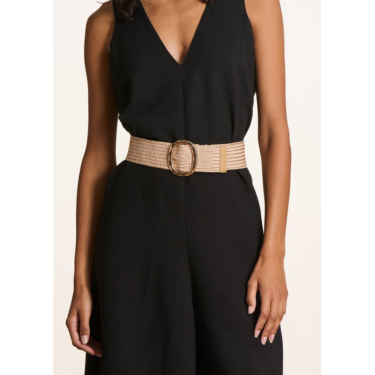 Ceinture élastiquée dore, LA FEE MARABOUTEE