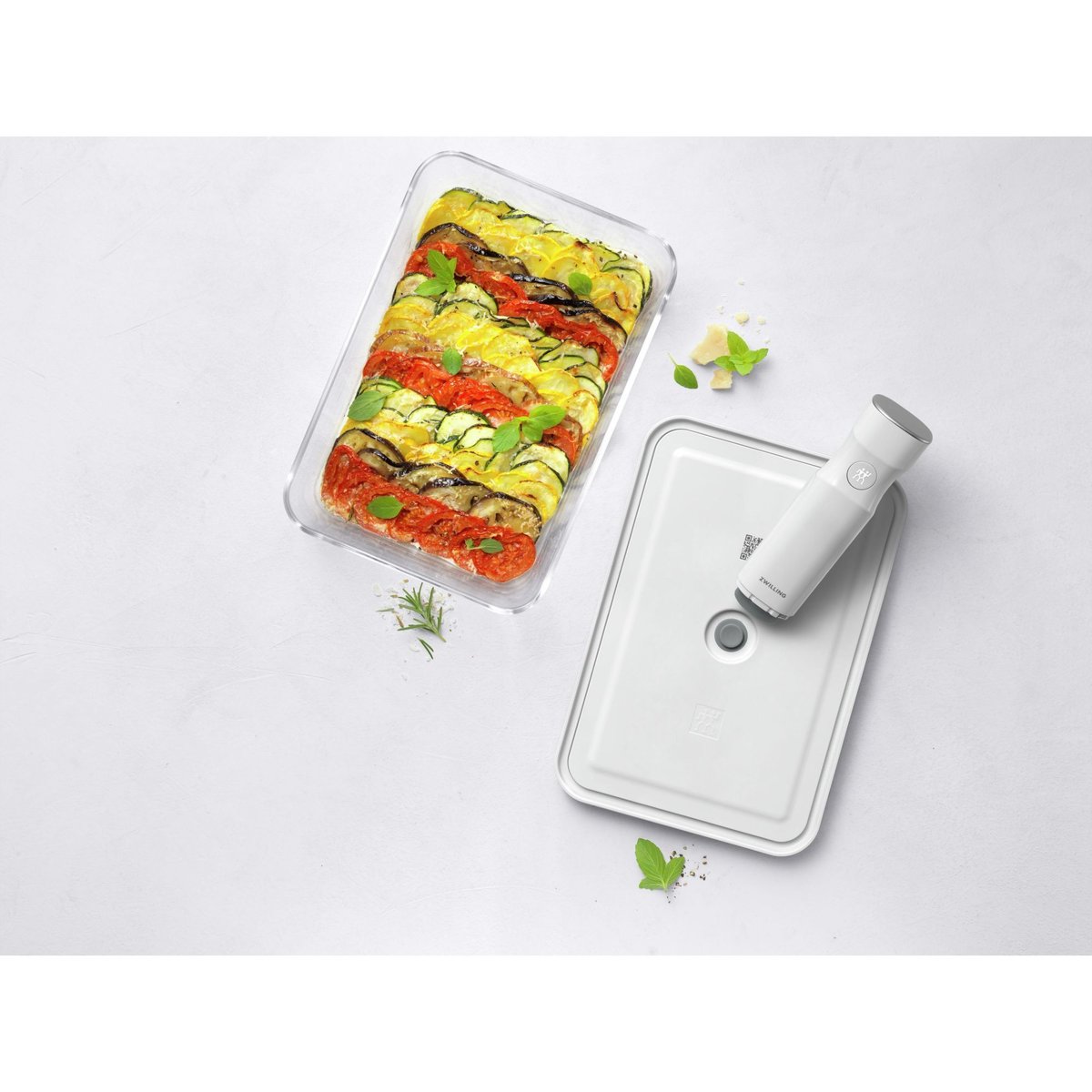 Set de boîtes sous vide 3pcs- verre - rectangulaire FRESH & SAVE transparent, ZWILLING