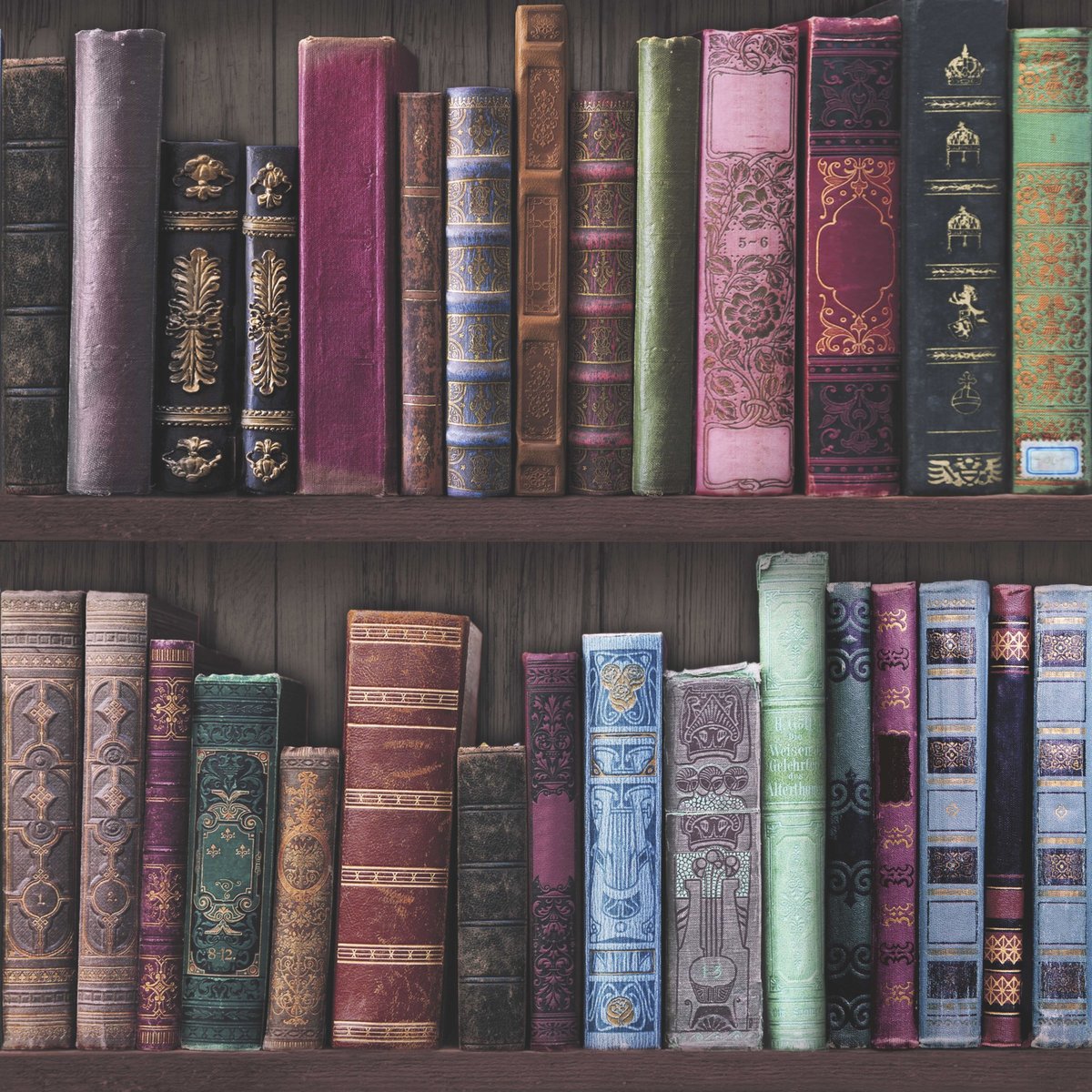 Papier peint Bibliothèque de livres multicolore, SUPERFRESCO EASY