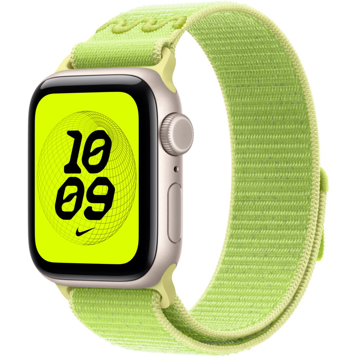 Bracelet 42 mm Sport Nike Volt Splash vert, APPLE