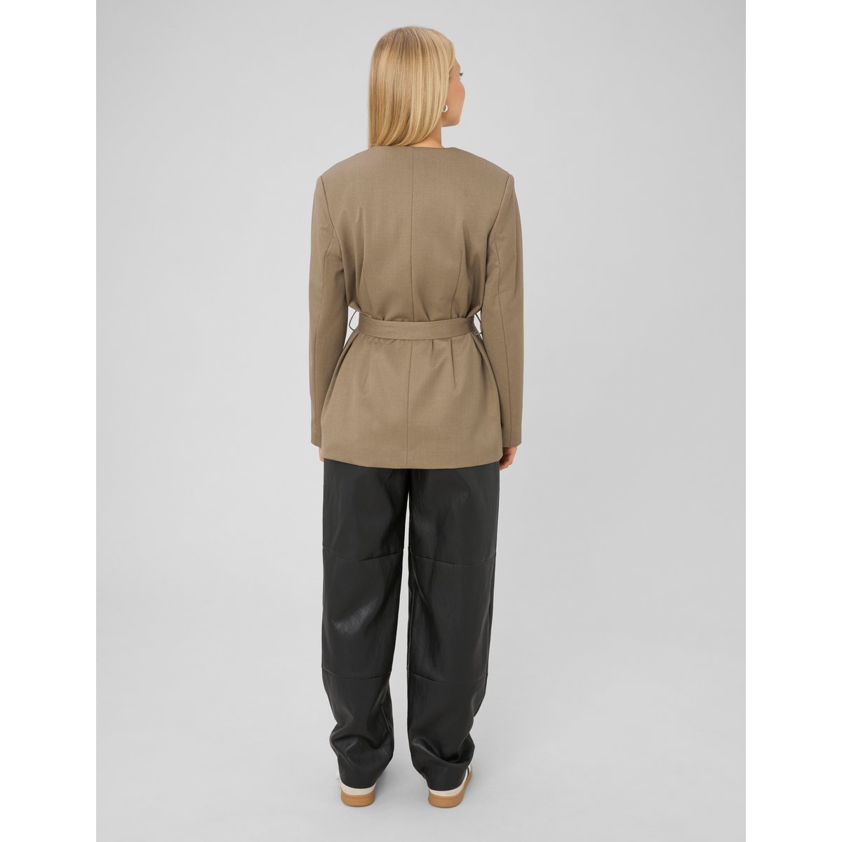 Blazer ceinturé brown, BZB