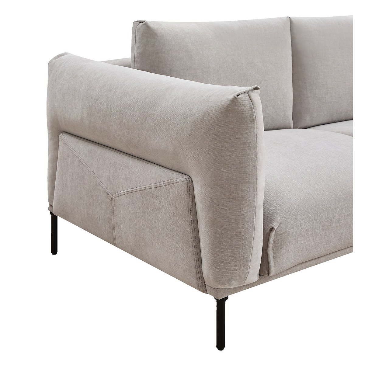 Canapé en tissu AMAMI gris, HABITAT